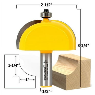 Free Shipping! Elegant 2 Bit Crown Cap Molding Router Bit Set - 1/2 ...