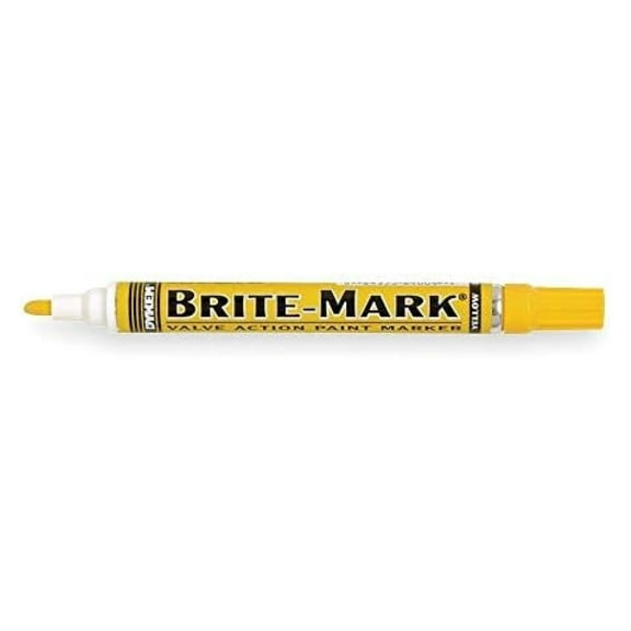 Paint Marker, Brite Mark(R) 916, Yellow - 84004 Pack of 10 1 Count (Pack of 10)