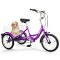 thumbnail image 3 of MOPHOTO 16 inch Trikes for Beginner Riders, Small Tricycle Single Speed 3 Wheel Bikes, Low Step Through Three-Wheeled Bicycles with Rear Basket, 3 of 9