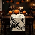 thumbnail image 5 of UALSRZL Halloween Table Runner, 72x13in Halloween Pumpkin Crow Ghost Table Runner, Dining Tables Runners for Home Table Mantel Decor, Multicolor, 5 of 6