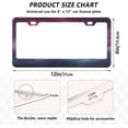thumbnail image 2 of Unicorn License Plate Frame, Aluminum Car Tag Frames, 2 Pack Universal Car License Plate Covers with 2 Holes and Screws Decorative, 2 of 7