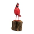 thumbnail image 6 of G6 COLLECTION Handmade Wooden Cardinal Figurine – Hand Carved Red Bird Sculpture, Nature Inspired Shelf Decor – Cardinal, 6 of 9