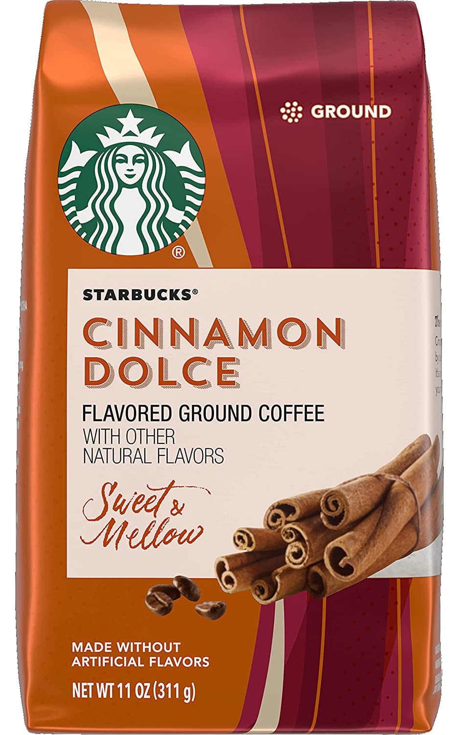 Starbucks Flavored Ground Coffee Cinnamon Dolce -- 11 oz Pack of 2 ...