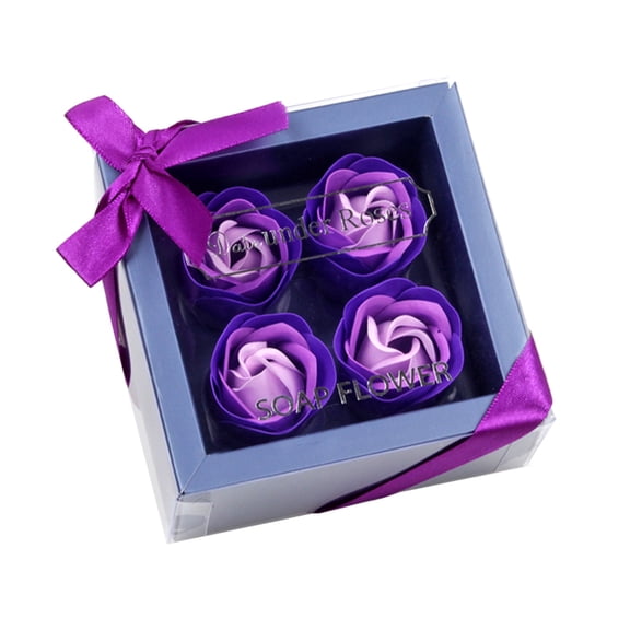 AYYUFE 1 Box Soap Rose Flower Charming Vivid Nice-Smelling Colorfast Soap Flower Gift Box for Valentine's Day