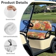thumbnail image 6 of Yuyamidu Hippie Flower Golf Cart Bench Seat Cushion Back Rest Seat Cushion Floral Golf Cart Seat Covers Set of 2 Keeps Seat Comfortable and Clean, 6 of 7