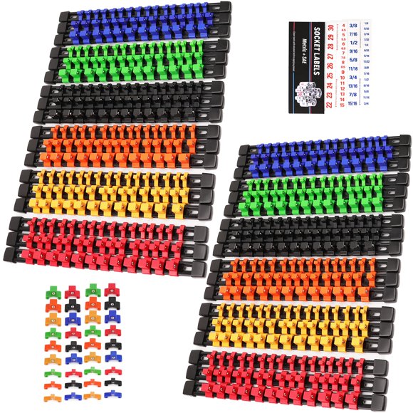 Organizador de enchufes SWANLAKE de 36 piezas con 192 clips, 1/4 pulgadas, 180 3/8 pulgadas, 144 1/2