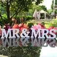 thumbnail image 4 of Wuztai MR & MRS Wooden Letters, White PVC Wedding Decoration Props, Table Adornment Gift, 4 of 7