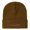 Caramel, variant on Smiley Face Embroidered Acrylic Knit Beanie, Unisex Heavyweight High Stretch Warm Hat, Perfect Gift for Men & Women