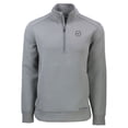 thumbnail image 2 of Men's Cutter & Buck Gray Washington Nationals Roam Eco Quarter-Zip Jacket, 2 of 3