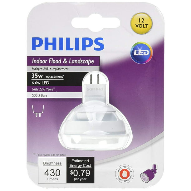 Philips LED 464305 35 Watt Equivalent MR16 Bright White Dimmable Energy Star Certified LED Bulb, - Walmart.com