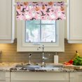 thumbnail image 2 of Yayeee Kitchen Valance Rod Pocket 54" x 18" Living Room Window Curtain, Pink Halloween Ghosts, 2 of 6