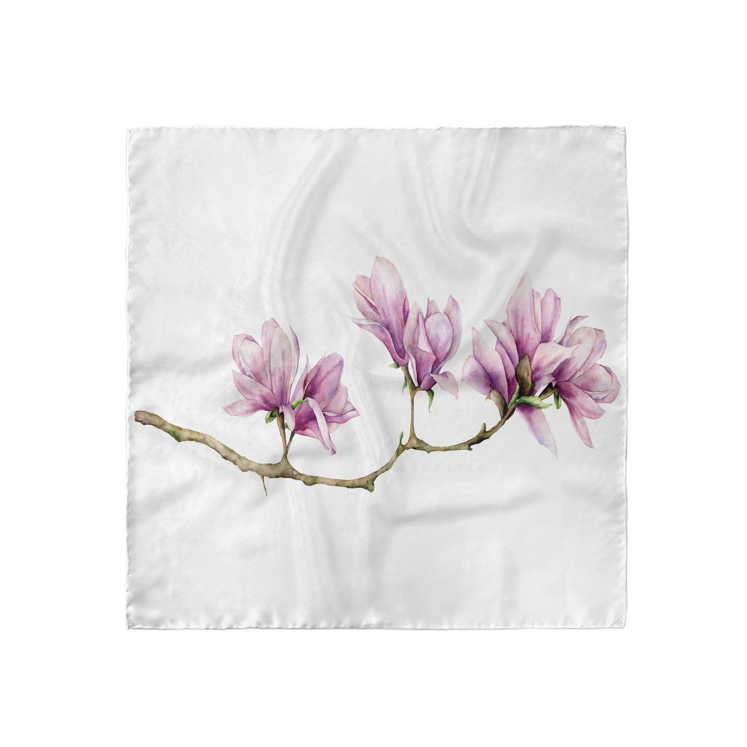Ambesonne Floral Headscarf Magnolia Art Hijab Scarf