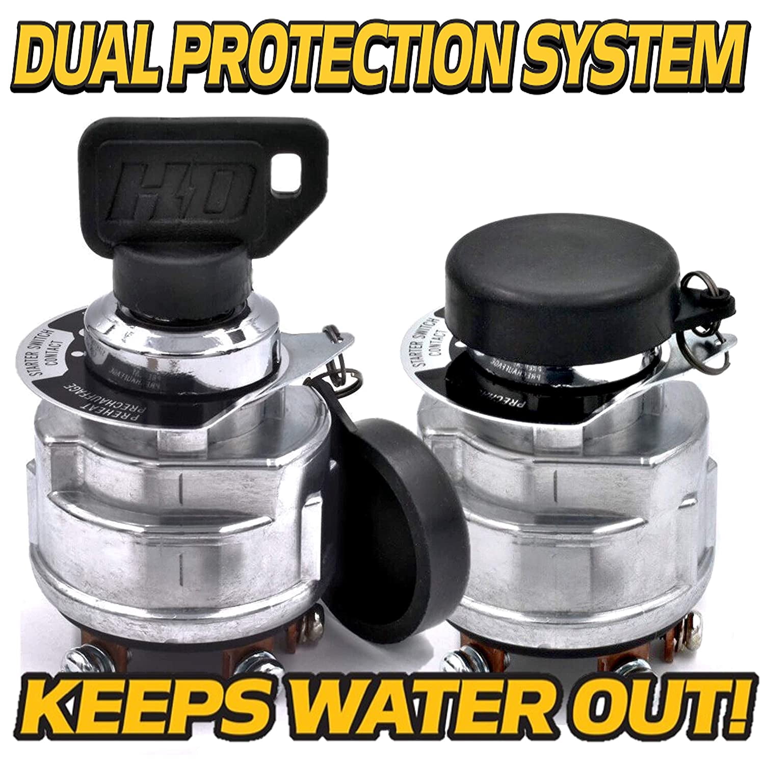 HD Switch 183827 Starter Ignition Switch fits Grasshopper Mower 321 321D 322 322D 325 325D 329 329D 428 428D 432 432D 718 718D 721 721D 722 722D 725 725D 729 729D 928 928D 930 930D 932 932D 1822 w/Key