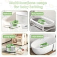 thumbnail image 4 of Soluxeo Baby Bath Seat for Babies 6 Months & up, Non-Slip Toddler Bath Seats for Babies Sitting Up with 4 Suction Cups & Soft Cushion for Shower(Green), 4 of 7
