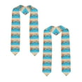 thumbnail image 2 of Haiem Boards and Beach Pattern Graduation Stole 2024 | Premium Satin Sash for Graduation Ceremony, 2 of 7