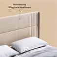 thumbnail image 6 of Aiho Bed Frame Queen with 4 Storage Drawers for Bedroom, Beige, 6 of 6
