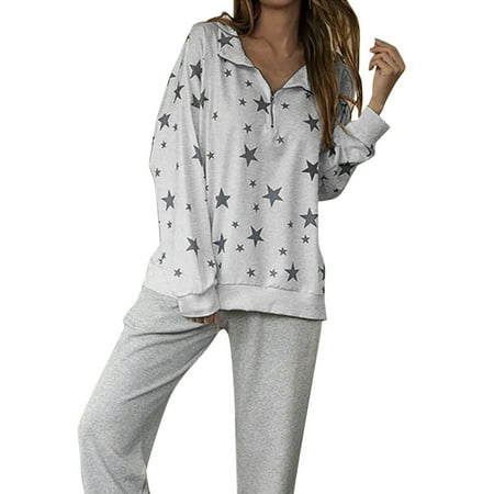 

Pianpianzi Christmas Scrub Too 3 4 Sleeve Shirts for Women Oversized Womens Button up Women Top Casual Comfort Star Print Long Sleeve Top