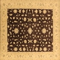 thumbnail image 1 of Ahgly Company Indoor Square Oriental Brown Traditional Area Rugs, 7' Square, 1 of 4