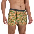thumbnail image 5 of Men's Boxer Briefs, Hummingbird Palm Leaf Soft Comfy Mens Underwear Boxer Briefs Breathable With Widen Waist, 5 of 7
