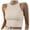 Z19-Beige, variant on LILIYA 2026 Women Casual Sleeveless High Neck Rib-Knit Y2k Crop Tank Top Slim Fit Stretch Basic Sexy Tops