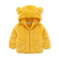 thumbnail image 3 of Baby Boys Girls Hoodie Jacket Coat Cute Bear Ear Zip-up Light Jacket Cute Warm Coat Baby Fall Winter Clothes 9-12 Months, 3 of 9