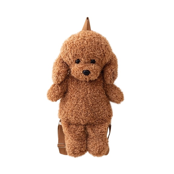 Winsafor Cute Stuffed Animals Plush Toy – Dog Plush Backpack, Flannel Double Shoulder Bag for Kids – Soft Plushie Gift for Kids & Girls