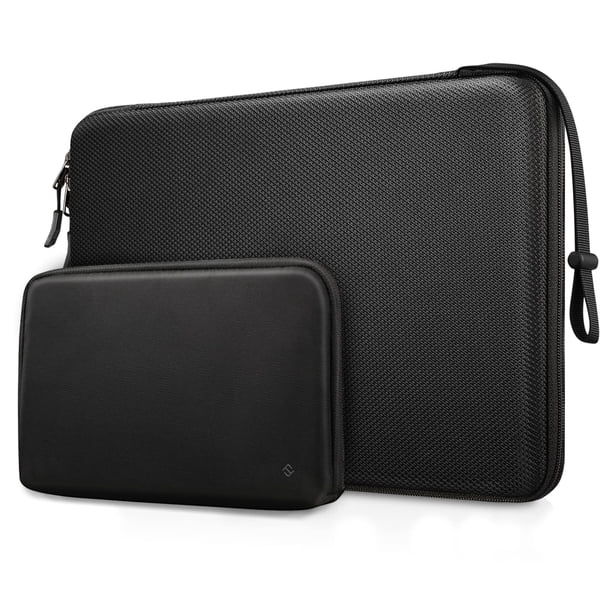 Funda rígida para portátil FINPAC con funda para accesorios de 13/14 pulgadas