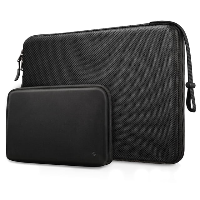 Funda rígida para portátil FINPAC con funda para accesorios de 13/14 pulgadas