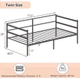 thumbnail image 2 of LIKAFU Twin Daybed Frame, Heavy-Duty Steel Sofa Bed, Platform Mattress Foundation, Multifunctional Day Bed for Living & Guest Room, 2 of 9