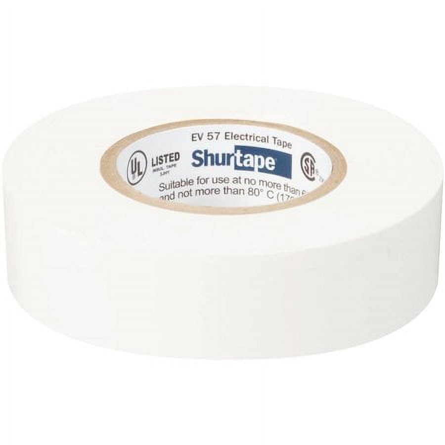 Shurtape-200783 EV 57 General Purpose Grade, UL Listed Electrical Tape - White - 3/4in x 66ft - 1 Roll
