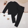 thumbnail image 5 of TOWED22 Halloween Pajamas Kid Boys/Girls Skeleton Glow In The Dark Print Clothes Long Sleeve 2pc Tee/Pants Pjs Set Toddler Holiday Sleepwear Outfits(Black,3-4 Y), 5 of 8