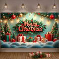 thumbnail image 6 of Festive Decoration Merry Christmas Holly Design Gift Prints Seasonal Banner for Holiday Decoration Family Celebration Winter Party, 6 of 9