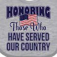 thumbnail image 4 of Inktastic Veterans Day Military Honoring Those Who Serve Boys or Girls Baby Bib, 4 of 4