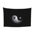 thumbnail image 7 of Yin-Yang Symbol Tapestry, Abstract Black Wall Hanging Tapestries Dorm Room Home Decor, 60" x 40", 7 of 7