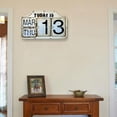 thumbnail image 1 of Calendario creativo Colgador de pared Chic Metal Shabby Perpetual Flip Estilo apenado para cocina Decoración de habitación de hotel Adorno Soledad Calendario para colgar en la pared, 1 of 8