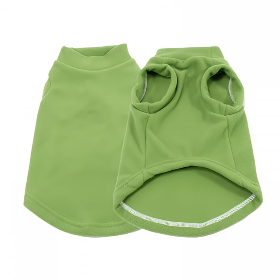 TELOLY Cat Vest Thick Cat Shirt for Winter Cold Weather Cat Clothes Soft Cat Winter Coat Cat Sweaters for Cats Only Dark Green, L