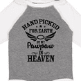 thumbnail image 4 of Inktastic Handpicked for Earth by My Pawpaw in Heaven with Angel Wings Boys or Girls Long Sleeve Baby Bodysuit, 4 of 5