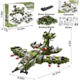 thumbnail image 3 of 576PCS Building Block Toys,Engineering Building Bricks Toys,25-in-1 Destroyer Fighter Playset Creative Construction Toy Kits Gifts Toy Christmas Gifts, 3 of 7