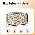 thumbnail image 5 of Daiia Mushrooms Pattern 2 slice Toaster Cover, Toaster Appliance Dust-proof Cover For Kitchen Small Appliance Dust Cover and Fingerprint Protection, 5 of 7