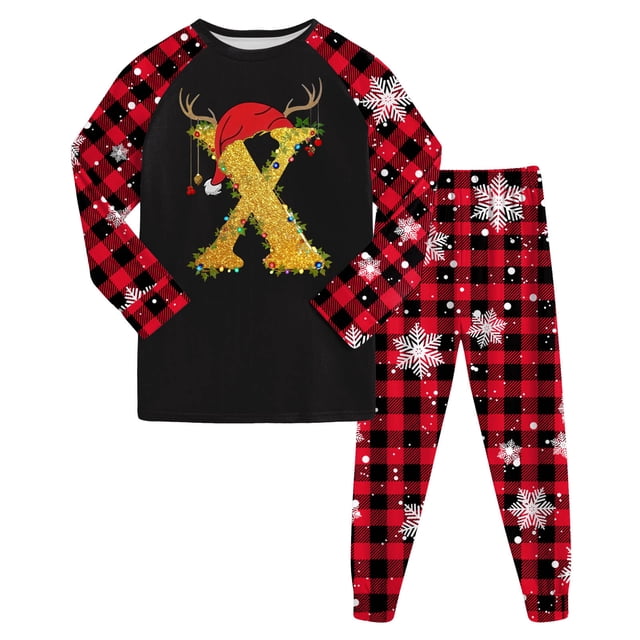 Huesdet Ensemble pour Garçons et Filles Pantalon Long Manches Longues Col Rond Imprimé 3D (7-8 Ans, Jaune)