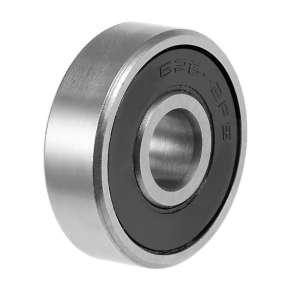 626-2RS Deep Groove Ball Bearing, 6mmx19mmx6mm Double Sealed ABEC-1 Bearings 1-Pack