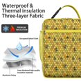 thumbnail image 2 of Bee Lovers Insulated Lunch Bag Box Teen Reusable Lunch Tote Bag with Water Bottle Holder Cooler Tote Bag Office Hiking, 2 of 6