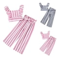 thumbnail image 4 of ZACPNCV Toddler Baby Girl Clothes Smocked Tops and Pants Summer Girls Outfits Kids Clothing Set Black 5-6 Years, 4 of 4