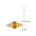 thumbnail image 3 of 1.10 Carat (Ctw) Oval Madeira Citrine Ring in 10K Yellow Gold with Accent Diamonds, 3 of 5
