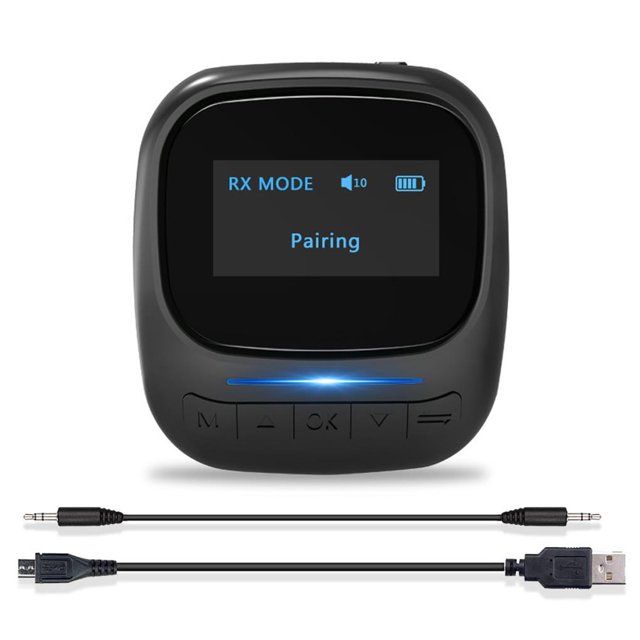 Receptor De Transmisor De Audio Bluetooth 5,0, Adaptador De Conector Aux Usb Inalámbrico De 3,5Mm Con Pantalla Oled Para Tv, Coche, Pc, Auriculares Inevent EL012699-00