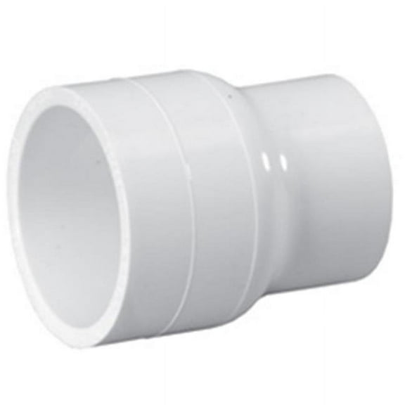 PVC Coupling, Socket x Socket, 1 in x 3/4 in Pipe Size