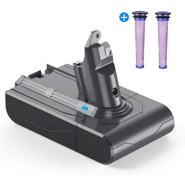 Adecuado para batería de aspiradora Dyson 4000 mah + filtro de 2 piezas Adepaton CJWUS-3980
