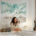 thumbnail image 2 of Coastal Wildflower Tapestry, Flower Field Landscape Tapestries Wall Blanket, Preppy Beach Floral Wall Hanging Decor for Teen Girl Women Home Living Room Bedroom, 2 of 5