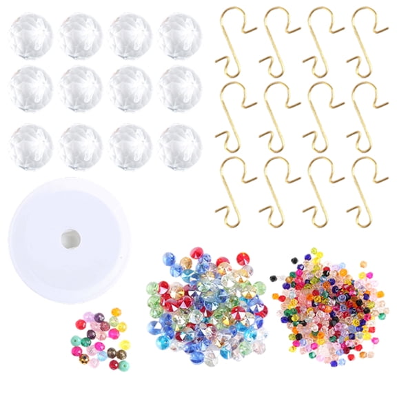 12 Pieces Crystal Sun Catchers Conjures up Light Reflections Decorative Pendant DIY