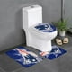 thumbnail image 1 of Juego de alfombras de baño de 3 piezas del equipo Patriots Alfombra antideslizante para baño de 24 x 16 pulgadas, 1 of 7